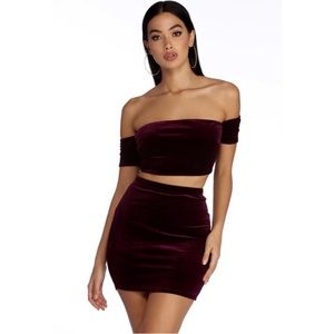 Velvet Two-Piece Set 💖